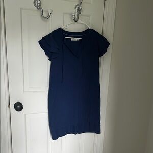 Navy Blue Short Sleeve Dress